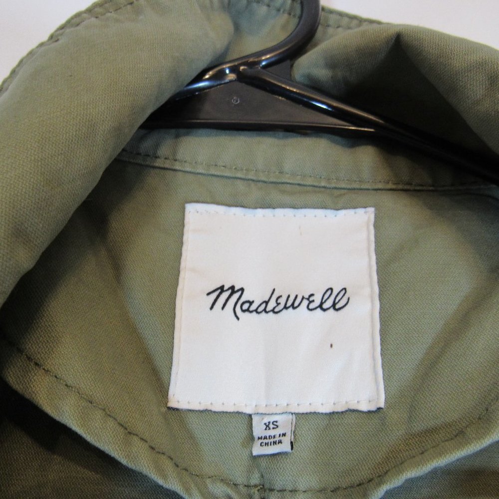 Madewell Military Olive Green Anorak Drawstring Waist Zip Up Jacket Coat… - Picture 4 of 7